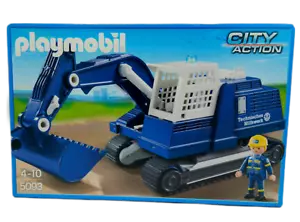 PLAYMOBIL 5093 THW Raupenbagger Bagger Technisches Hilfswerk Kettenbagger NEU - Picture 1 of 7