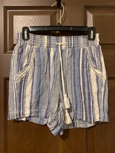 Briggs Women's Shorts Pockets Comfort Stretch Waistband Stripe Multicolor Size S - Imagen 1 de 4