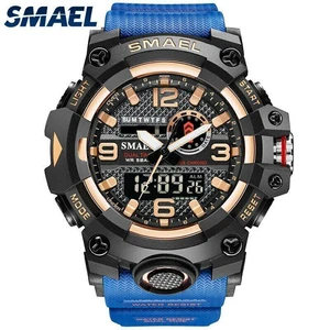 SMAEL Digital Wristwatches Men Kids Military Quartz Sport Waterproof Wrist Watch