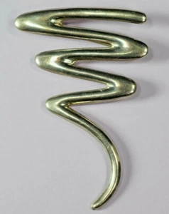 VINTAGE STERLING SQUIGGLE PIN PENDANT .925 Silver 6 grams - Picture 1 of 6