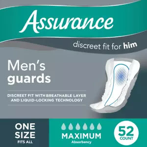 Men, Incontinence Maximum Absorbency, Control Underwear 52 count pcs pack - Picture 1 of 12