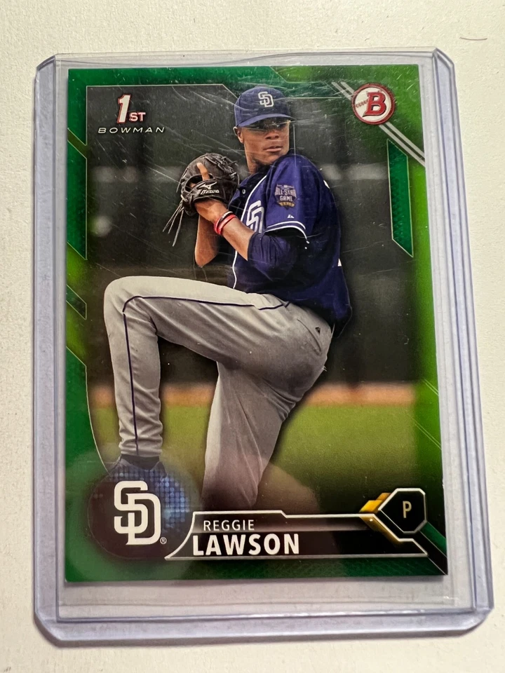 K14,151 - 2016 Bowman Draft Green #BD109 Reggie Lawson #/99 - Image 1 of 1