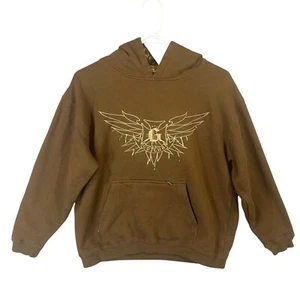 Gotcha Brand Boys Size Large Brown Pullover Hoodie GUC - Picture 1 of 11