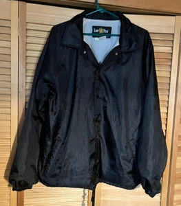 Law Pro by Quartermaster Black Windbreaker Jacket Mens Size Large - Picture 1 of 6