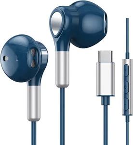 USB C Headphones for Samsung USB C Earphones with Microphone in-Ear Wired Earbud - Picture 1 of 9