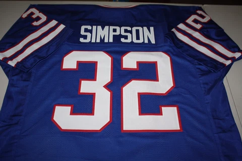 OJ SIMPSON #32 RB SEWN STITCHED HOME THROWBACK JERSEY SIZE XL THE JUICE HOF 85 Cover