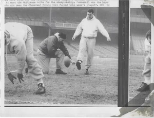 Original 1958 Pat Summerall New York Giants UPI Type 3 Press Wire Photo - Picture 1 of 2