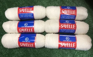 Lote de 6 Esmalle Vintage Marca León Sayelle Hilo de Tejer 4 Capa Estambrada Huevo - Imagen 1 de 6