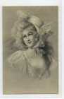 (Sb101-100)  Portrait Of Lady With Hat,  Unused ,Vg