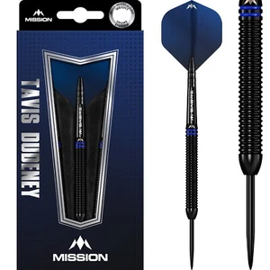 Mission | Tavis Dudeney | Steel Tip Darts | 90% Tungsten | Black PVD 22g & 24g - Picture 1 of 10