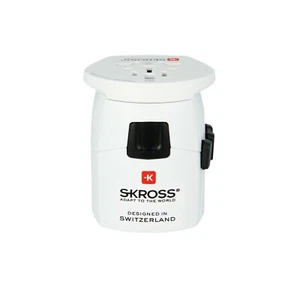 Adaptateur de charge de voyage Skross Pro Light World blanc - Photo 1 sur 4