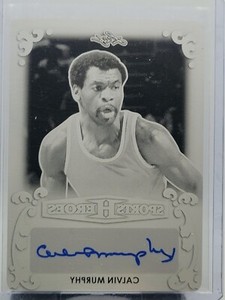 2017 Leaf Metal Sports Heroes Calvin Murphy Printing Plate Black Plate 1/1!