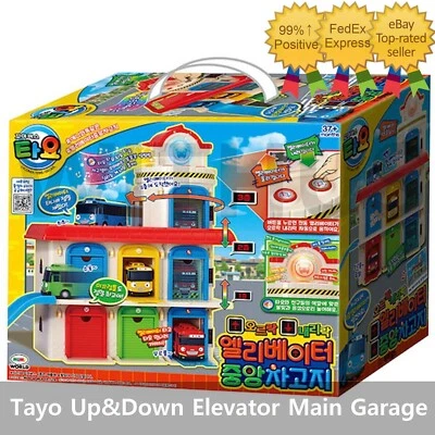 Tayo Little Bus Up & Down Elevator Main Garage Play Set (Not Included Car)= - Image 1 of 4