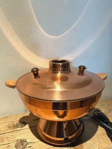 Hotpot Mongolischer / Chinesischer Feuertopf Kupfer elektrisch neuwertig Anleitg - Bild 1 von 6