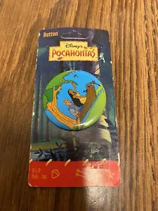 VINTAGE 2 1/4" PROMO PINBACK BUTTON #87-139 - DISNEY - POCAHONTAS #8 - Picture 1 of 8