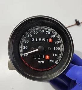 Harley Davidson Shovelhead Super Glide FLHTCU Speedometer 67349096 - Picture 1 of 9