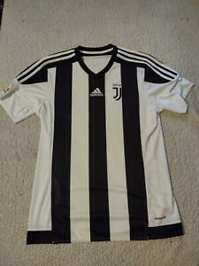 Juventus jersey 2015 2016 soccer football Adidas White Black Medium Climacool