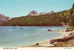 Großer Rotbarschsee Idaho Sawtooth National Forest 1974 Strandlandschaft - Bild 1 von 2