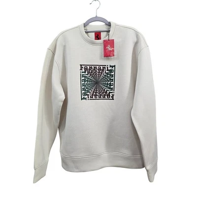 法拉利印花立方体潜水运动衫套衫男式 M 顶级 Scuderia 图形新品 — 第 1/4 张图片