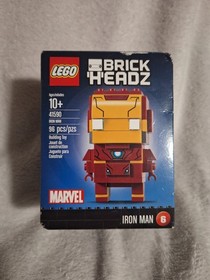 LEGO BRICKHEADZ: Iron Man (41590) Sealed New - minor box damage
