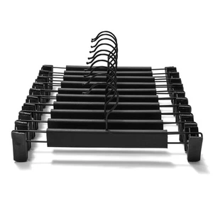 10 Pack Clothes Pants Hangers, Space-Saving Skirt Holders with 360 ° Swivel H... - Picture 1 of 7