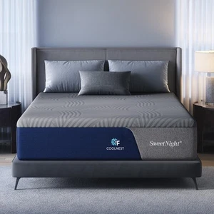 CoolNest 12 Inch King Mattress, Cooling Gel King Size Memory Foam Mattress fo... - Picture 1 of 9