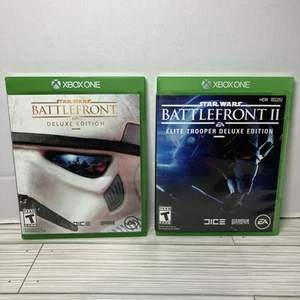 Star Wars Battlefront 1 + 2 (Microsoft Xbox One) Bundle Elite Trooper & Deluxe - Picture 1 of 7