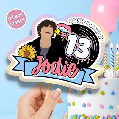 MOMA MAKES Benson Boone cake topper - personalised music birthday cake decoration