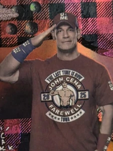 2025 Topps Chrome WWE Cactus Jack JOHN CENA #1 Red & Black Refractor 🐐  - Picture 1 of 4
