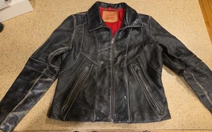 Giacca di pelle vintage Levi's etichetta rossa taglia grande - Foto 1 di 10