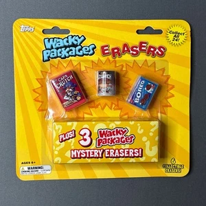 2011 Topps Wacky Packages 6 Collectible Erasers (3 Mystery) Factory Sealed New - Picture 1 of 3
