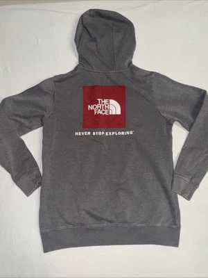Sudadera con capucha gris The North Face para niños jóvenes talla YXL Never Stop Exploring Foto 1 de 4