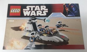 Lego 7668 Star Wars Rebel Scout Speeder Instruction Manual Book Only - No Bricks