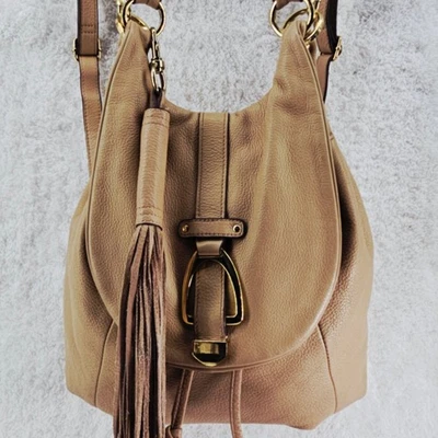 Mochila Bolso de Hombro Convertible G.I.L.I GILI Got It Love Roma Cuero Tostado Foto 1 de 4