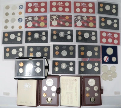 24x 1965-2007 Assorted Imperfect US Proof Sets including Silver Sets  28740 - Image 1 of 4