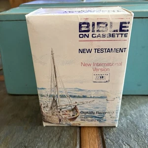 1991 Bible On Cassette New Testament Set Of 12 With Box - Picture 1 of 3