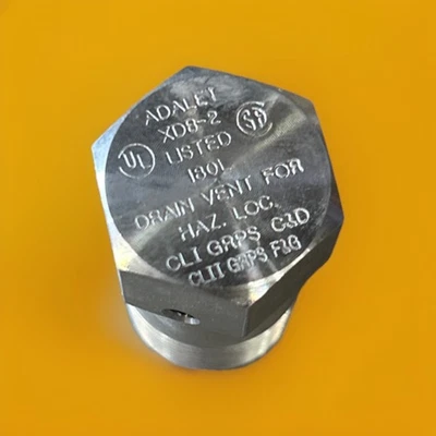 🔥(AN) ***QTY 3*** Adalet XDB-2 слив дыхательного аппарата из нержавеющей стали 1,75 x 0,85 x 0,9 - Изображение 1 из 4