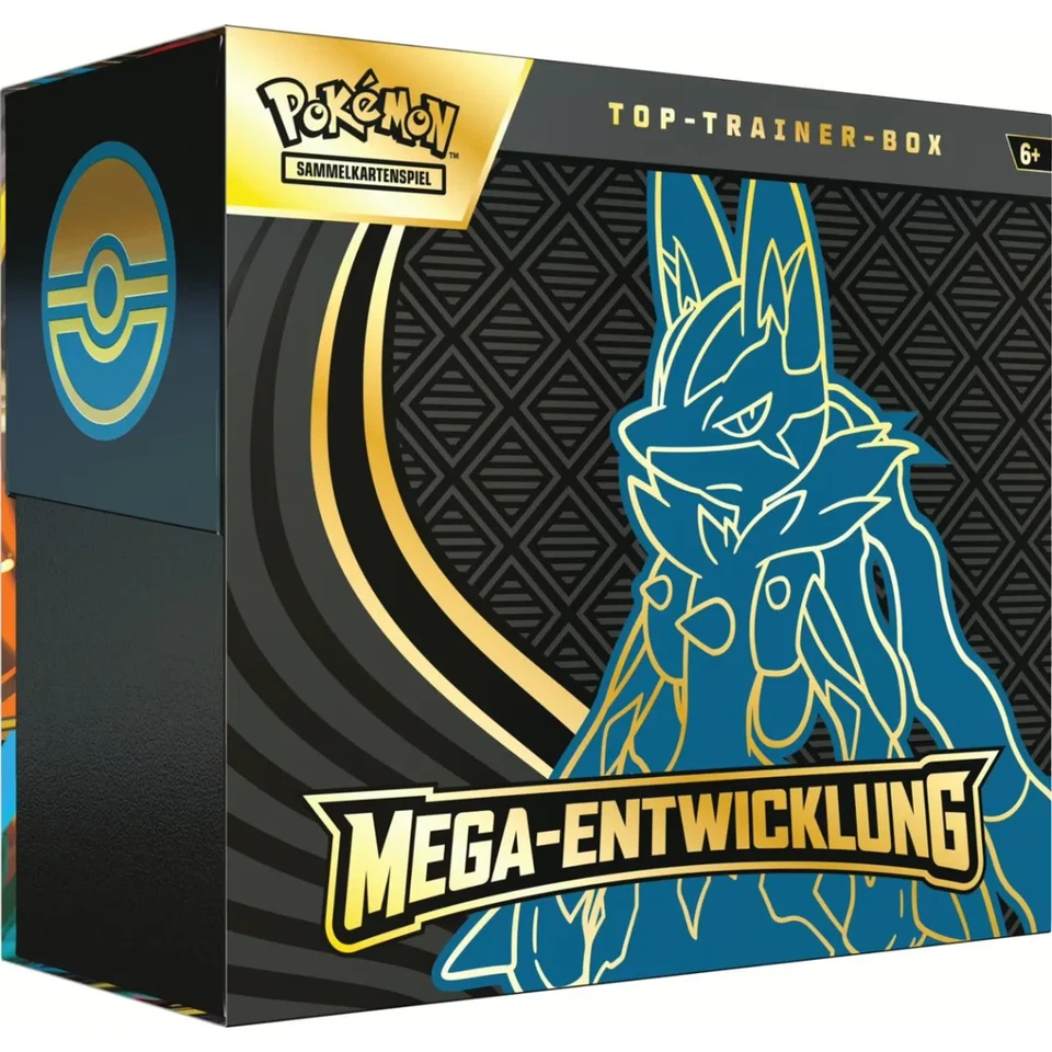 Pokemon Mega Entwicklung Top Trainer Box Lucario ITA Version NEU & (TTB)