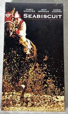Seabiscuit SEALED VHS TAPE 2003 Universal Studios Tobey Maguire Jeff Bridges - Image 1 of 4