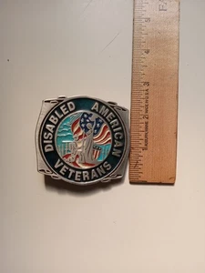 Dav Discapacitado Ejército Veterano de Guerra Americano USMC USN USAF Años 70 Nuevo de Lote Antiguo Hebilla de Cinturón - Imagen 1 de 3