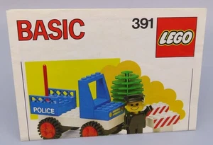 Vintage LEGO 391 Basic Police Car 1986 Lego Instruction Sheet - Picture 1 of 7