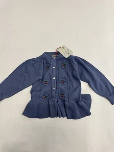 Konges Sløjd Soleil Strickjacke Größe 3Y Blau - Bild 1 von 5