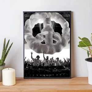 Póster sin música - Techno Wall Art - Decoración subterránea de Berlín - Música house - Imagen 1 de 4