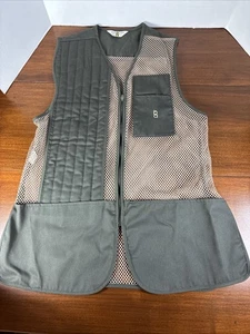 VTG Bob Allen Padded Shooting Vest Men’s Large Mesh Made in USA Full Zip - Picture 1 of 12