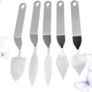 5pcs Icing Smoother Comb Fondant Spatula Kitchen Baking Utensils - Picture 1 of 11