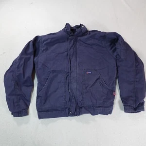 LAPCO FR Jacket Mens Medium Blue Fire Resistant Work Heavyweight Coat Safety - Picture 1 of 18