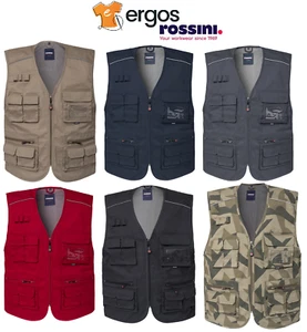 ROSSINI FLORIDA Gilet da Lavoro Multitasche Smanicato Giubbotto Estivo HH298 - Imagen 1 de 8