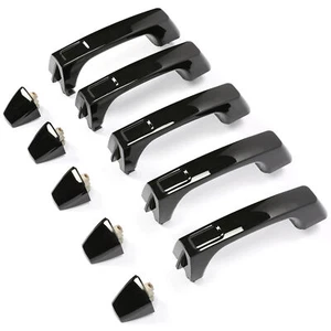 For Hummer H3 H3T 2006-2010 25832250 Black Door Handle Outside Front & Rear 5PCS - Picture 1 of 9