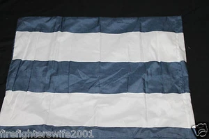 Ropa de cama Circo Azul Blanco a Rayas Estándar Simulado Poliéster Niños Nueva con Bouca #200 - Imagen 1 de 5