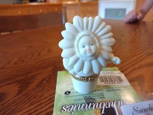 Bunny in Bloom' 1999 caja de baratijas con bisagras Department 56 Snowbunnies 'Bunny in Bloom - Imagen 1 de 5